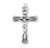 Floral Designed Sterling Silver Crucifix | 24" Endless Curb Chain