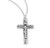 Flower Tipped Sterling Silver Crucifix