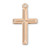 Gold Over Sterling Silver Angle Edged Cross