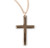 Gold Over Sterling Silver High Polished Cross | 18" Gold Plated Chain