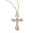 Pointed Tapered Gold Over Sterling Silver Crucifix