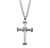 Rope Design Tip Sterling Silver Cross