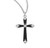 Sterling Silver Black Enameled Cross | 2