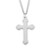 Sterling Silver Fancy Cross | 24" Endless Curb Chain