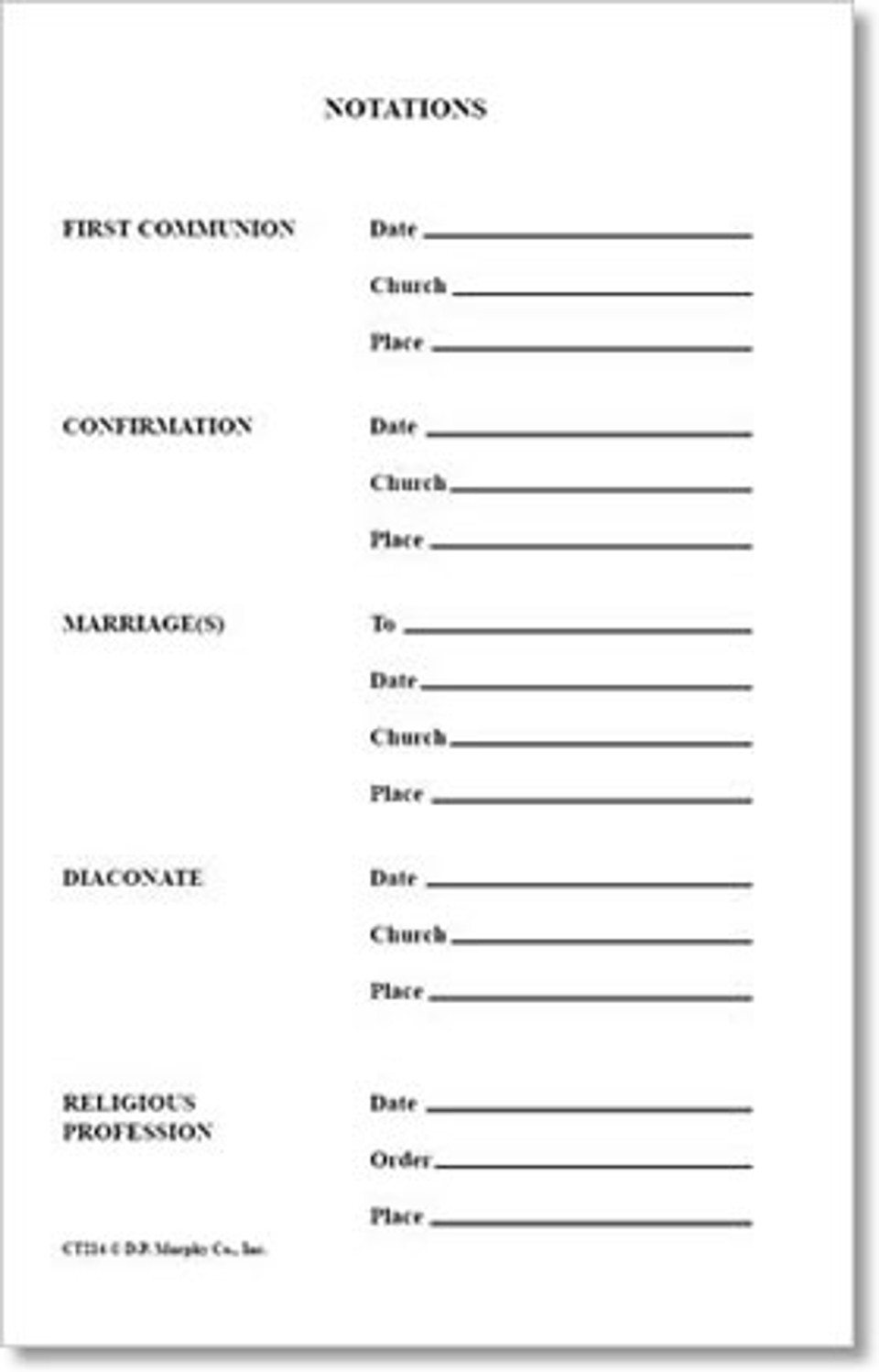 Baptism Certificates with Notations Holy Land Art Company LLC Baptism Certificates with Notations Holy Land Art Company LLC