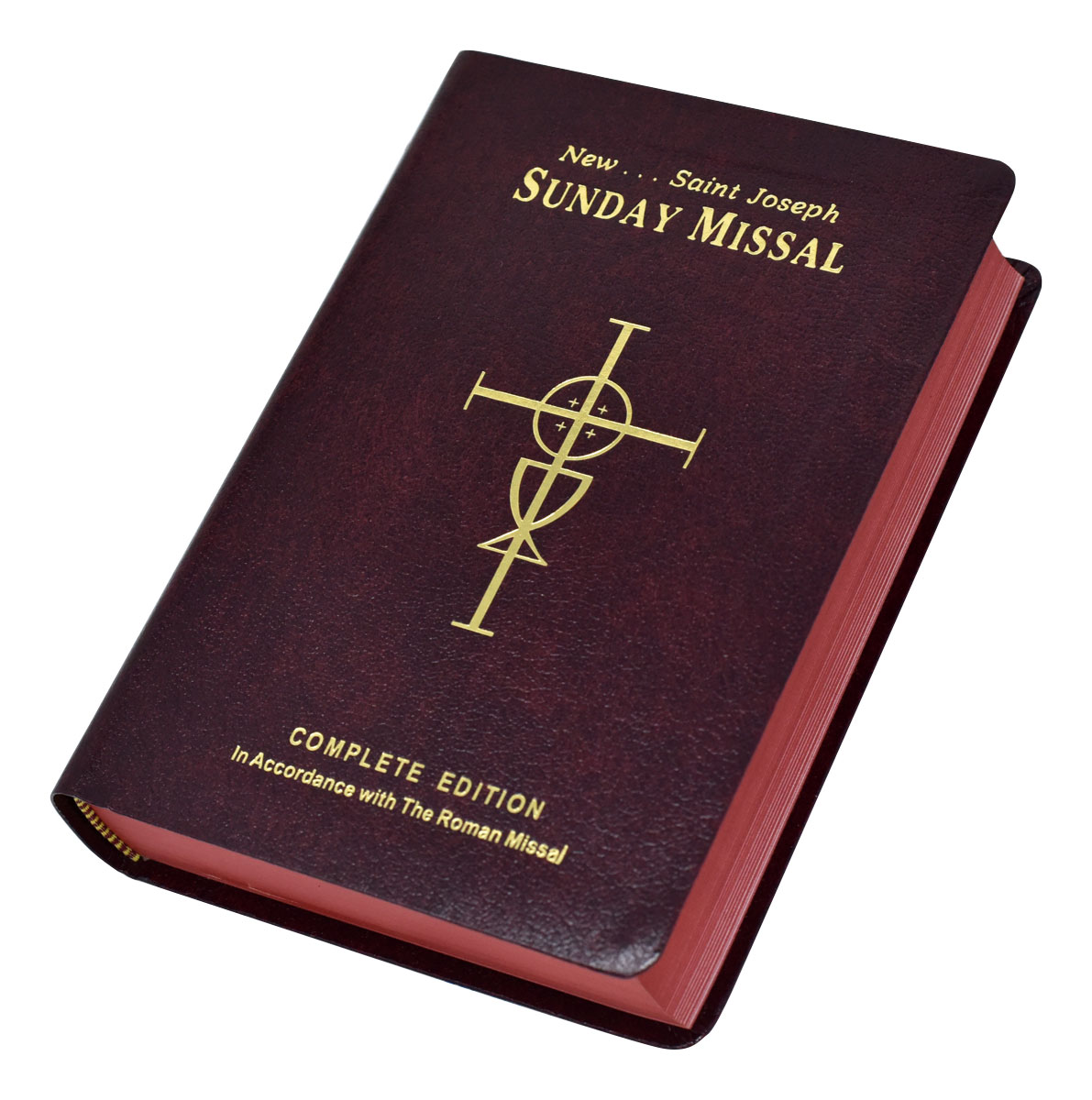 St. Joseph Sunday Missal Red | Engraved Catholic Prayer Book