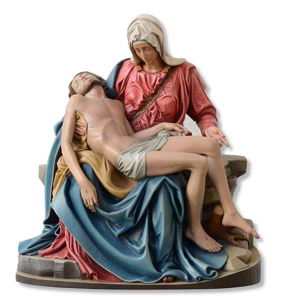 173 Pieta by Michelangelo Statue | Handmade In Italy - Holy