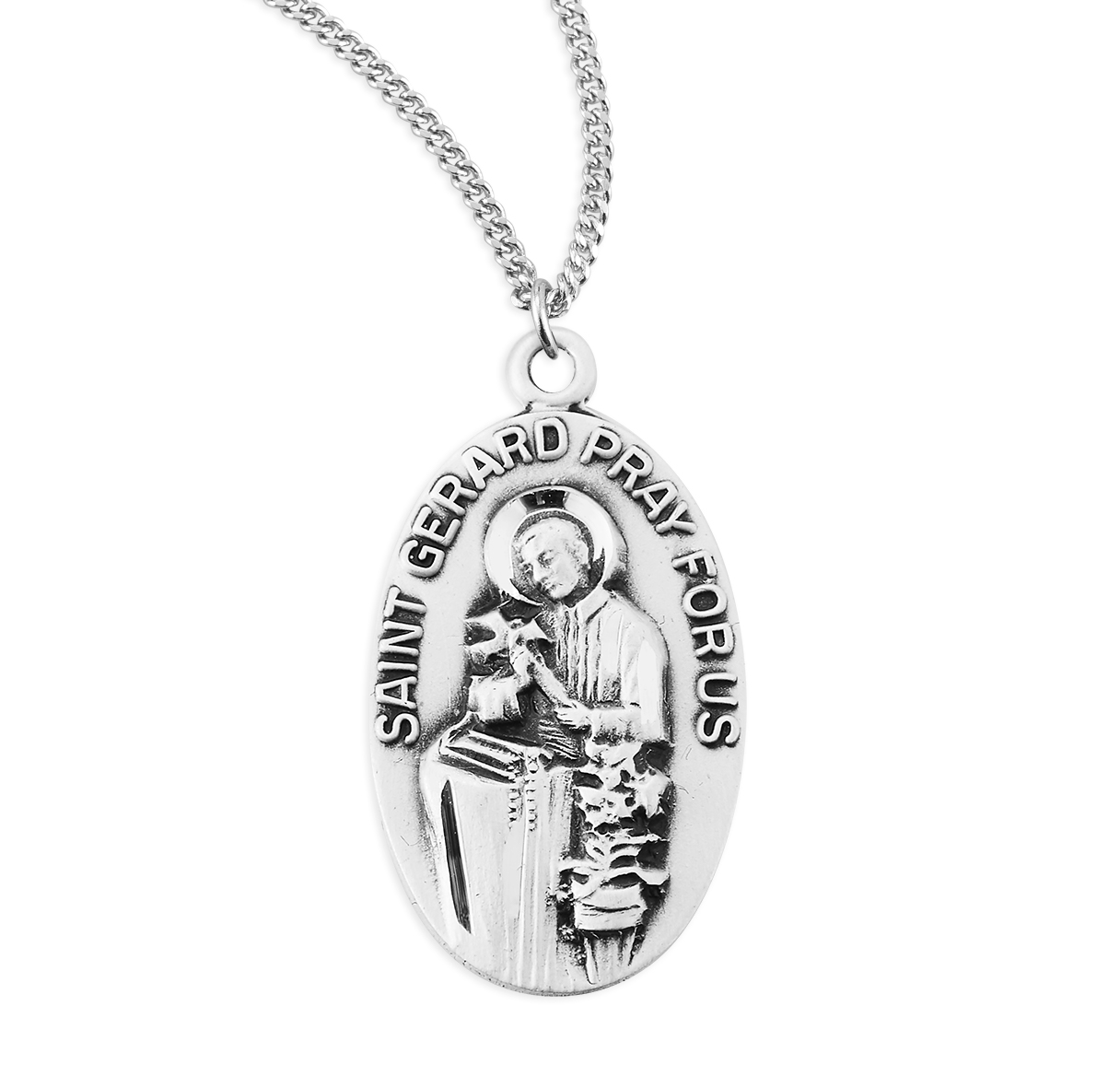 Sterling Silver St. Gerard Medal - Holy Land Art Company, LLC