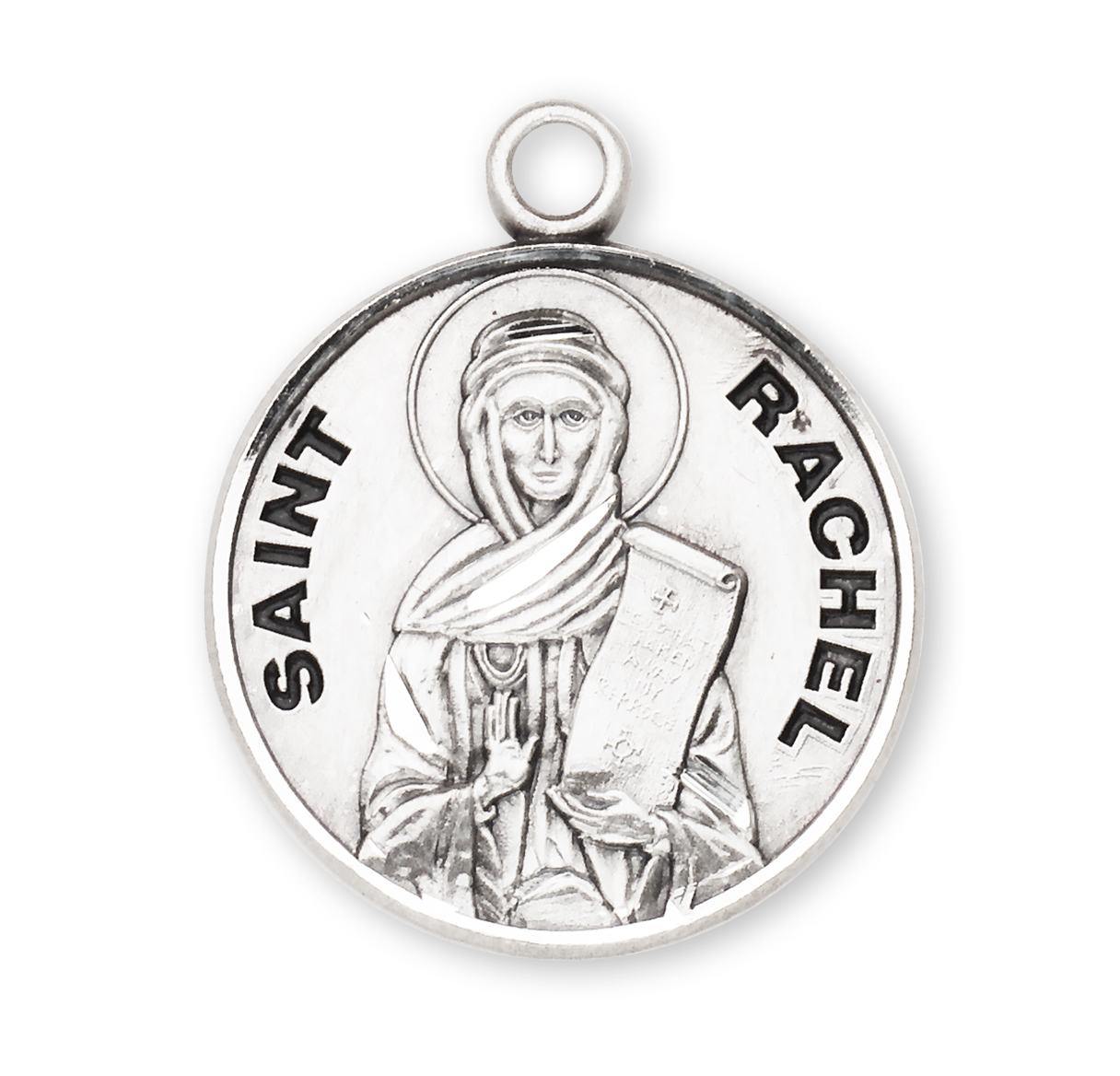 Patron Saint Rachel Sterling Silver Medal – Religious Gift