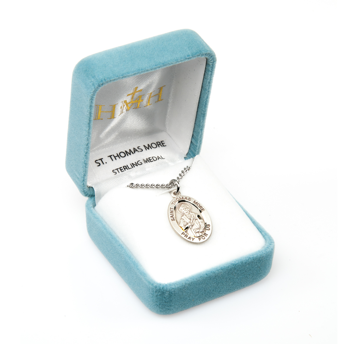 Patron Saint Thomas More Oval Sterling Silver Medal – The  Saint Thomas More Sterling Silver Medal display picture 1