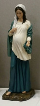 33" Our Lady of Hope Pregnant Madonna Statue | Multiple Finishes