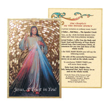 Divine Mercy Gold Foil Mosaic Plaque - Holy Land Art Company, LLC