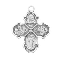 Sterling Silver Four-Way Medal - Holy Land Art Company, LLC