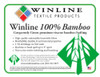 Winline 100% Bamboo. Gorgeously green premium viscose bamboo batting.

High-quality sustainable/renewable fibers
Breathability, durable, & anti-bacterial properties
2-5% shrinkage on first wash
Thin scrim resists stretching and bunching
Machine or hand quilt up to 8” apart
Made in the USA