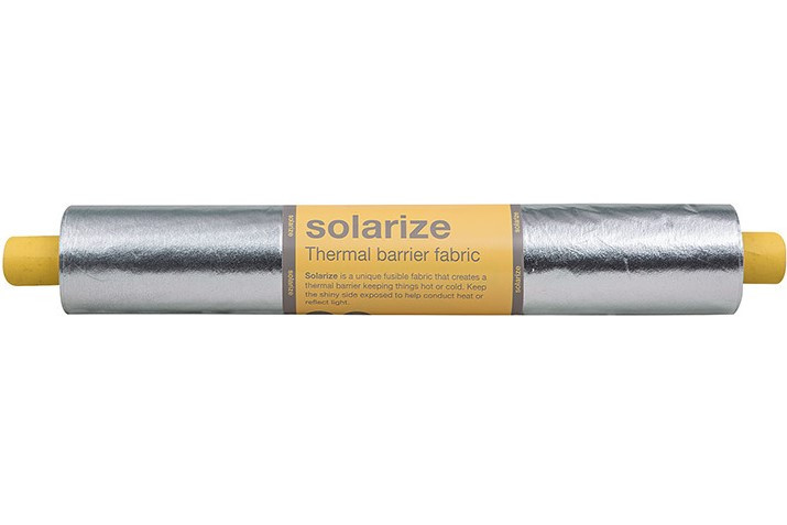 Fairfield Solarize Liner Fabric Roll – Thermal Insulating Fabric, 50% Polyester 50% Aluminum, White 22x20 Yards