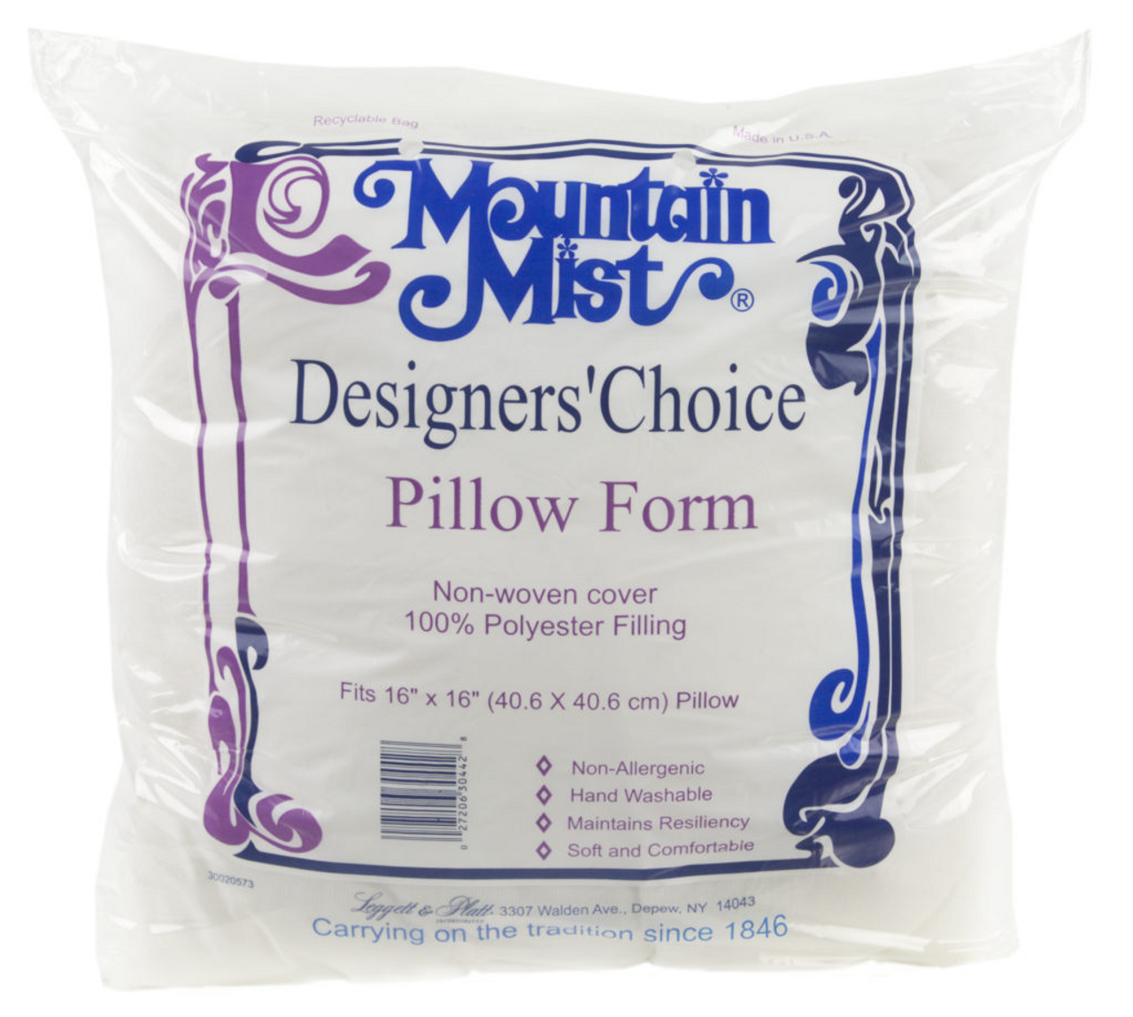 Fairfield Decorator's Choice Luxury Pillow Form, 16in x 16in