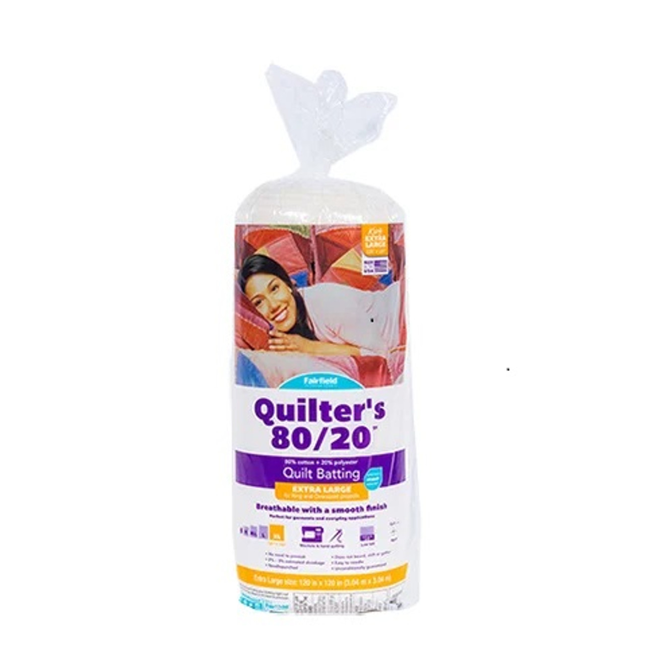 Soft n Crafty Quilters 80/20 Quilt Batting, 80% Cotton/20% Poly
