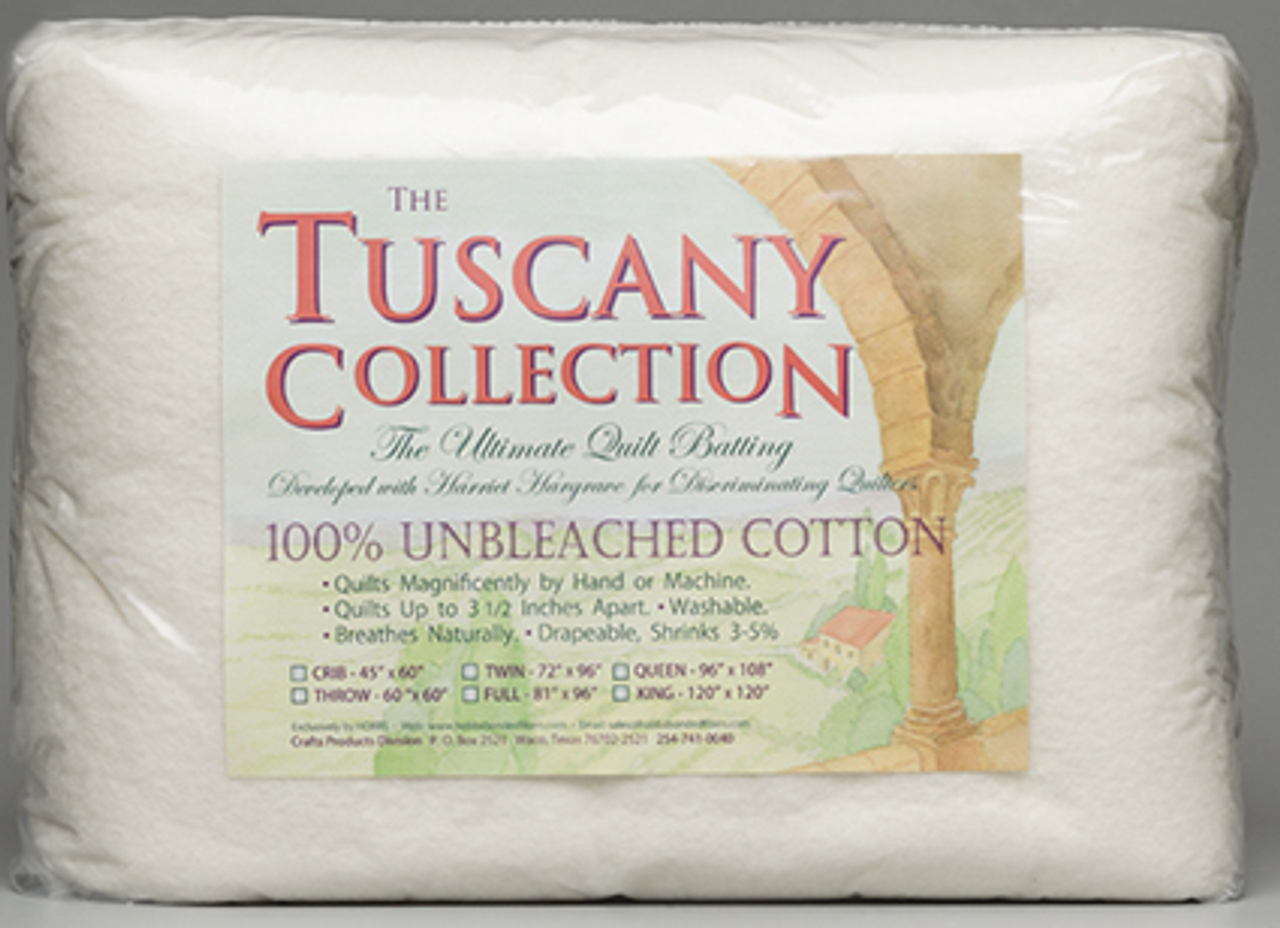 Hobbs Tuscany Unbleached 100% Natural Cotton Quilt Batting