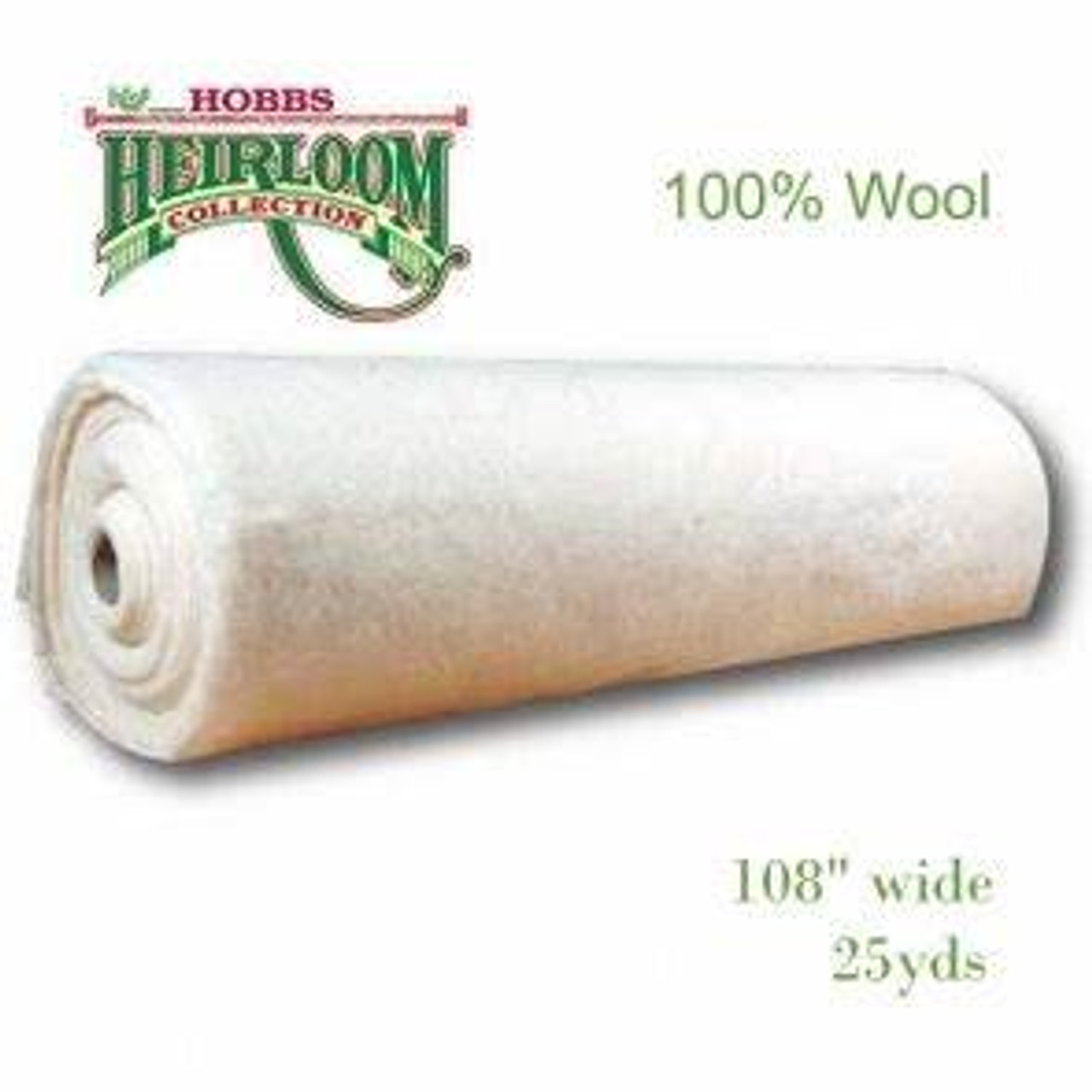 Hobbs Quilt Batting Heirloom Wool Quilt Batting by the Roll 108 inches by  25 yards