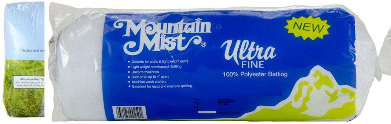 6 Pack Mountain Mist Polyester Quilt Batting-King Size 120X120