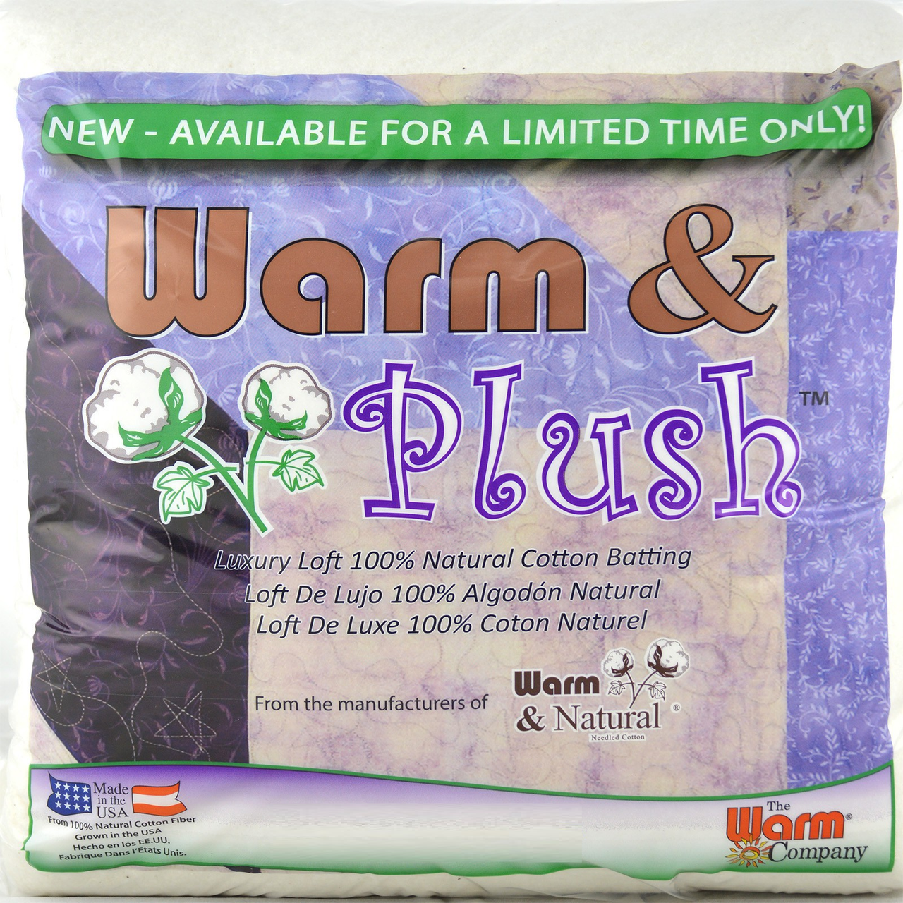 Warm & Plush Cotton Quilt Batting