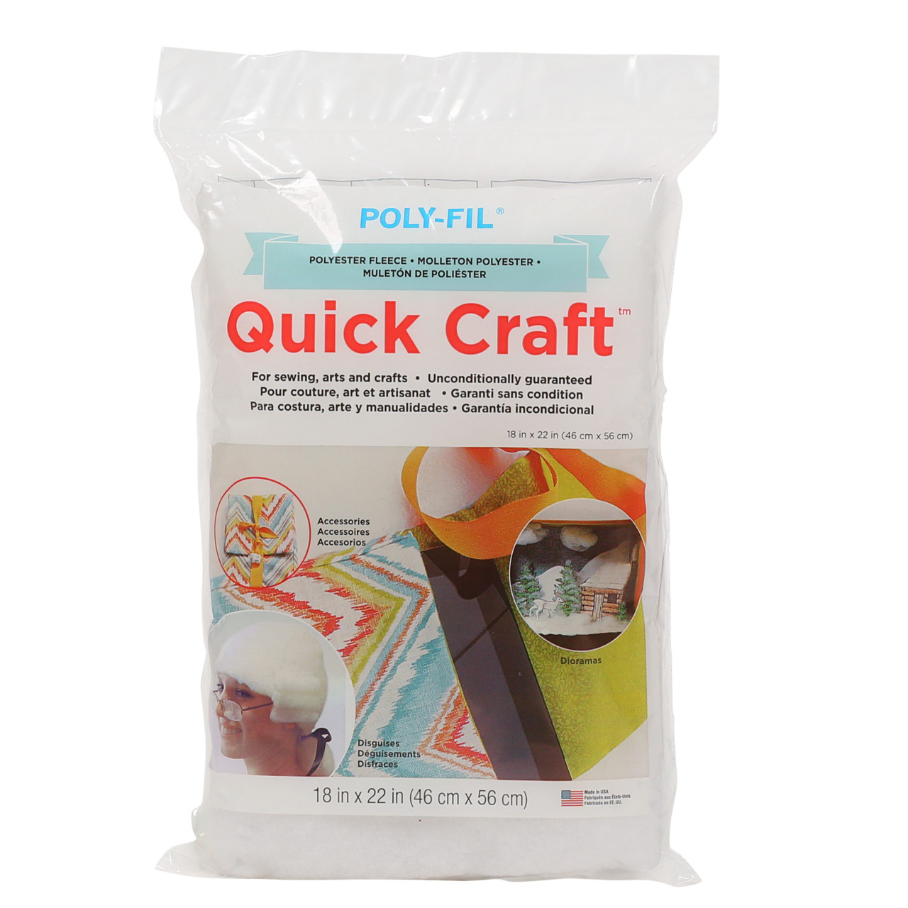 Poly-Fil Quick Craft Premium Polyester Fiberfill 2oz