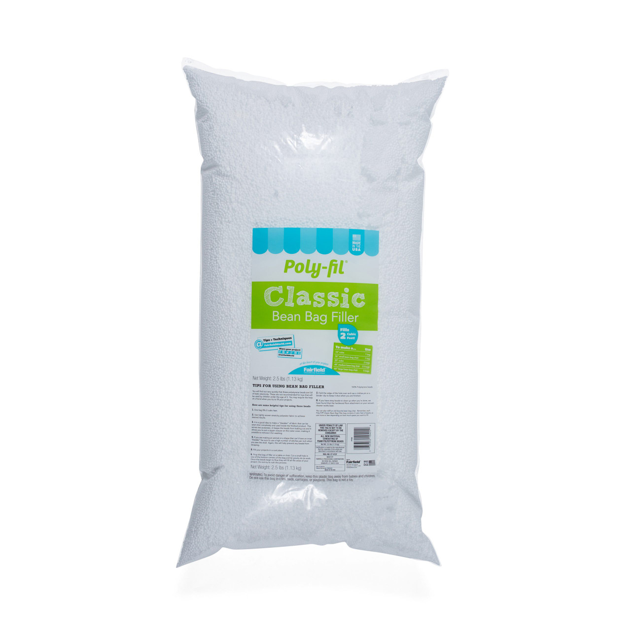 Poly-Fil® Classic Bean Bag Filler