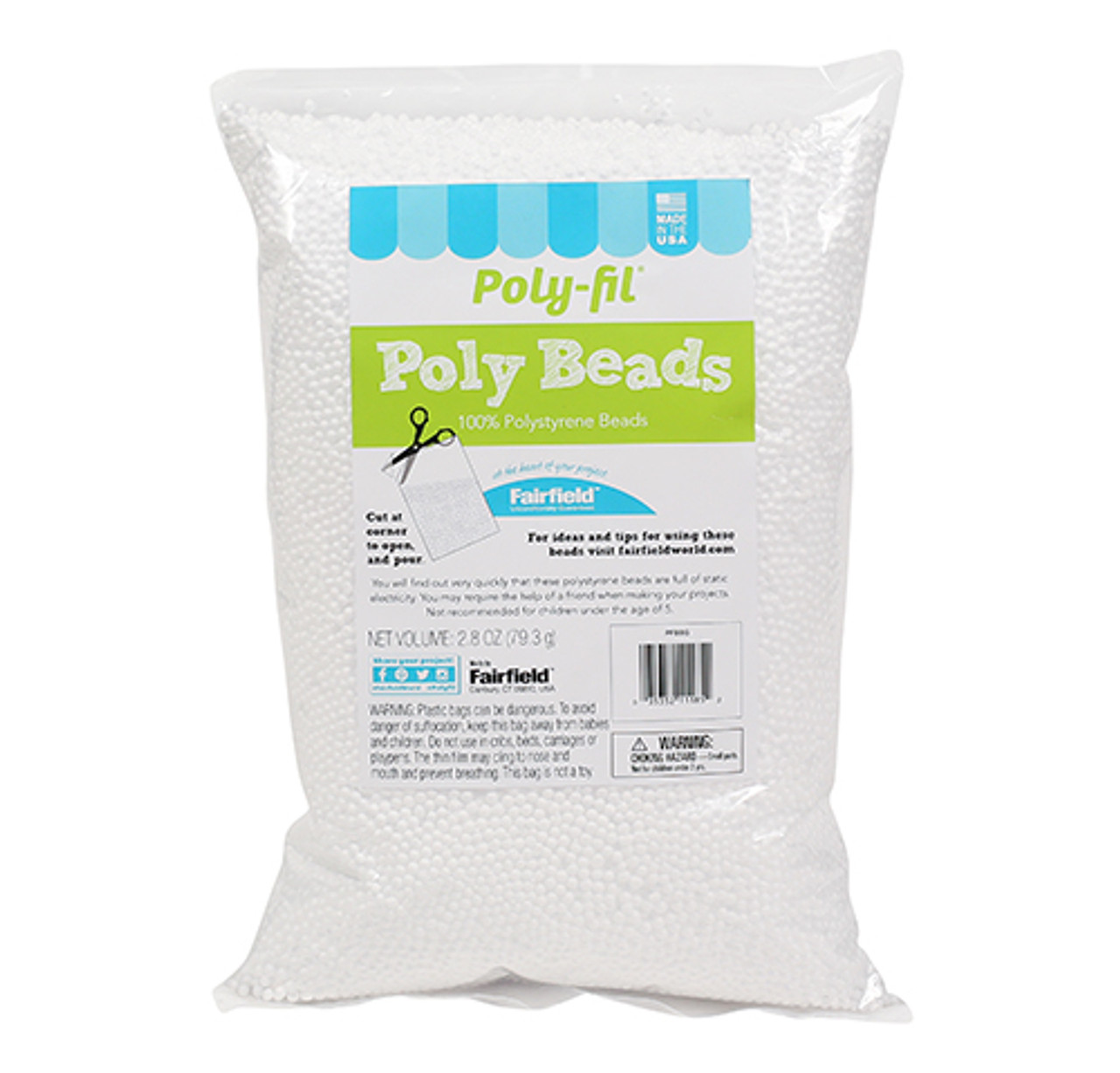 Fairfield Poly-Pellets Weighted Stuffing Beads : Arts, Crafts &  Sewing