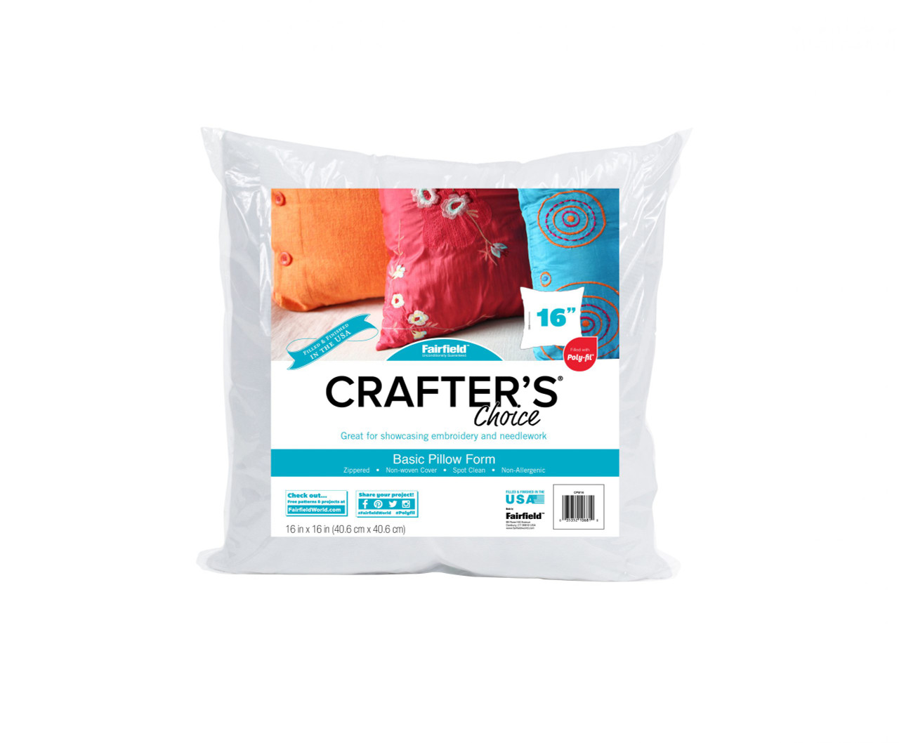 Crafter's Choice® Pillow Insert 14 x 14 - Fairfield World Shop