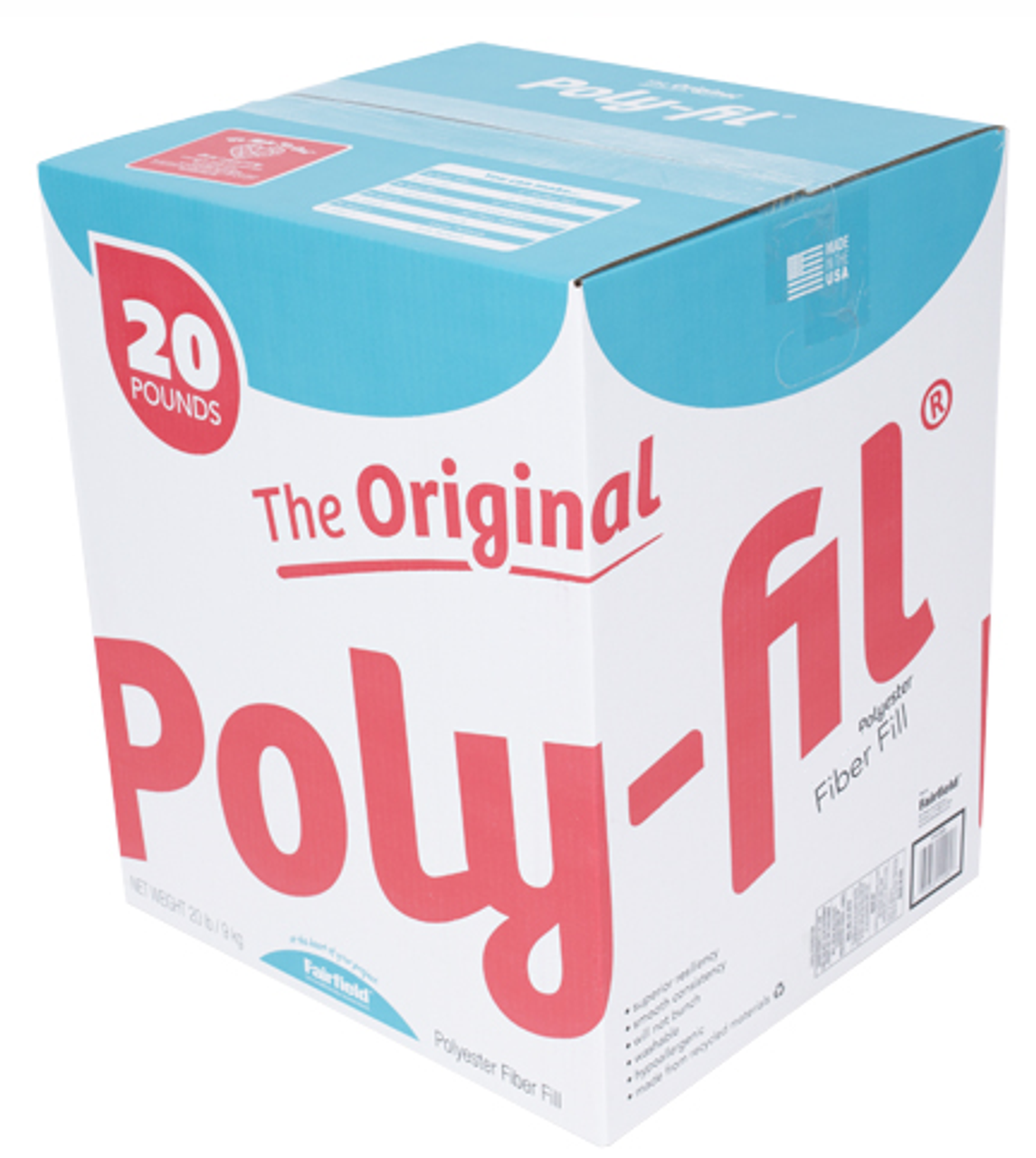 Polyester Stuffing 10 LB Bag 100% High-Loft Polyester Fiber Fill