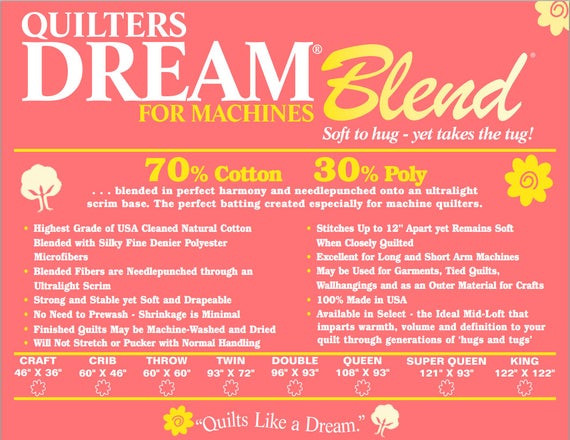 Quilters Dream Batting Quilt by the Roll The Quilt Batting Store