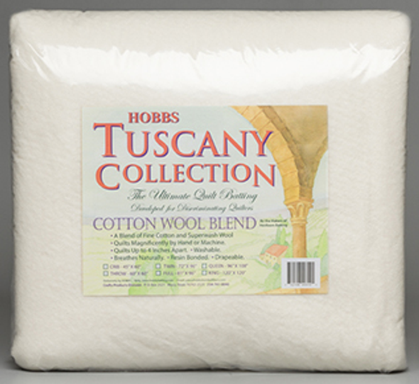 Hobbs Tuscany  Cotton (80%) Wool (20%) Blended Quilt Batting