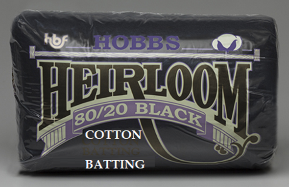 Hobbs Heirloom Black Blended 80-20 Cotton-Poly Quilt Batting