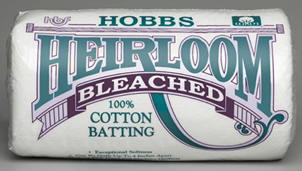 Hobbs BHL120 Batting Heirloom Premium Cotton Blend, Bleached, 120 x 120-Inch, King