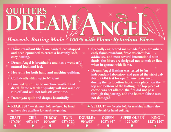 Quilters Dream Batting Dream Angel Quilt Batting