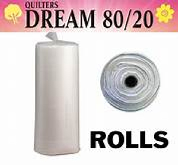 Quilters Dream Blended Natural 80/20 Select midloft cotton poly quilt batting by the Roll