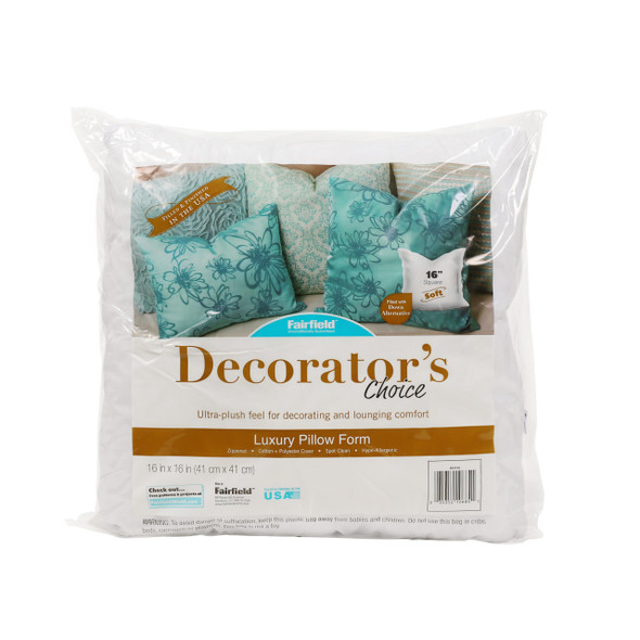 Decorator’s Choice Pillow in packaging
