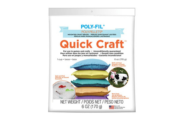 Quick Craft Poly Pellets® Weighted Stuffing Beads - 6 oz. Bag