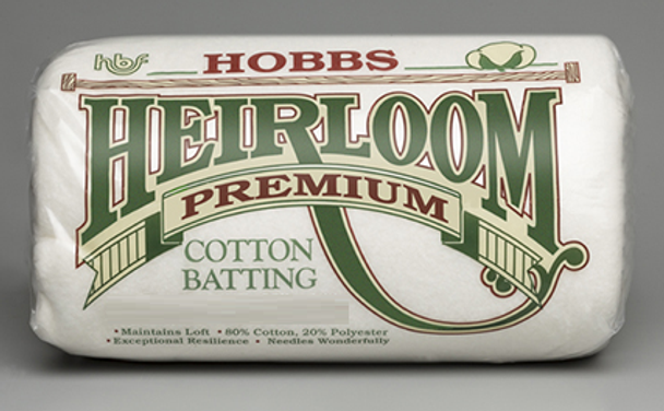 Hobbs Premium Heirloom 80/20 Cotton Polyester Quilt Batting