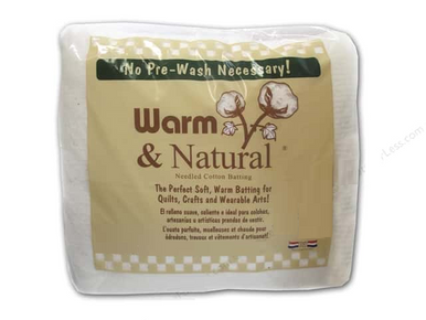 Warm & Natural Cotton Batting-Craft Size 34X45