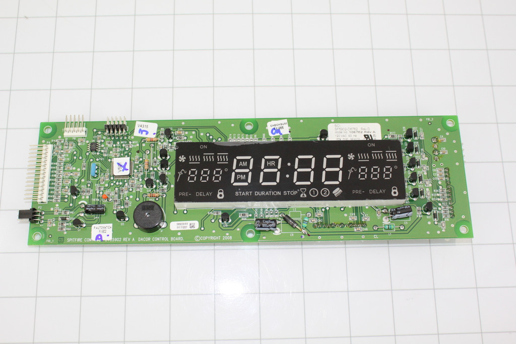 106762 - Front Dacor 106762 - Display Module, LED