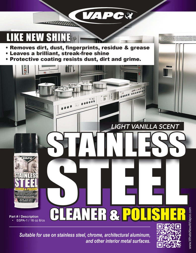 Vapco Stainless Steel Cleaner SSPA-1 Flyer