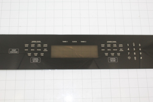 701482 - Front Dacor 701482 - Asy, Control, Glass, Dbl