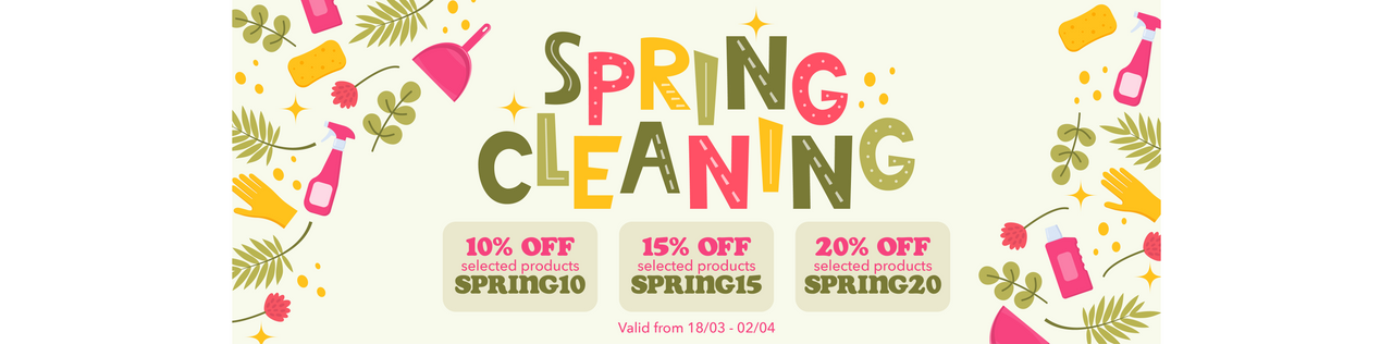 Shop on Selected Spring Cleaning Lines Today!