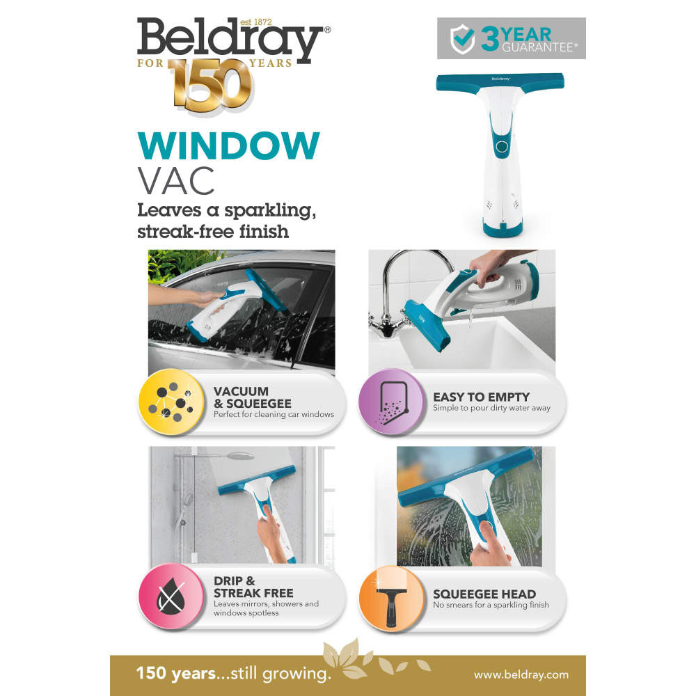 Shop Beldray Cordless Window Vac | Streak Free Cleaning