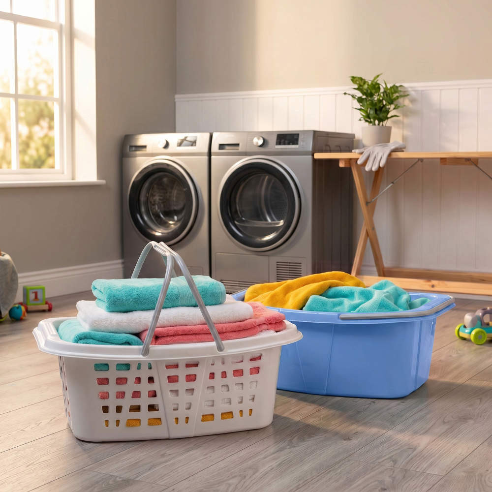 Laundry Baskets Set Of 2 | 26 Litre Capacity | Beldray