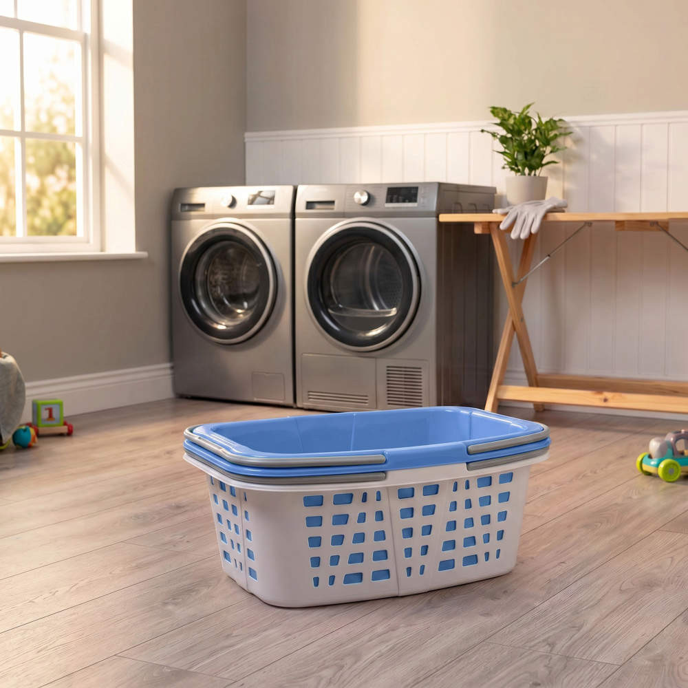 Laundry Baskets Set Of 2 | 26 Litre Capacity | Beldray