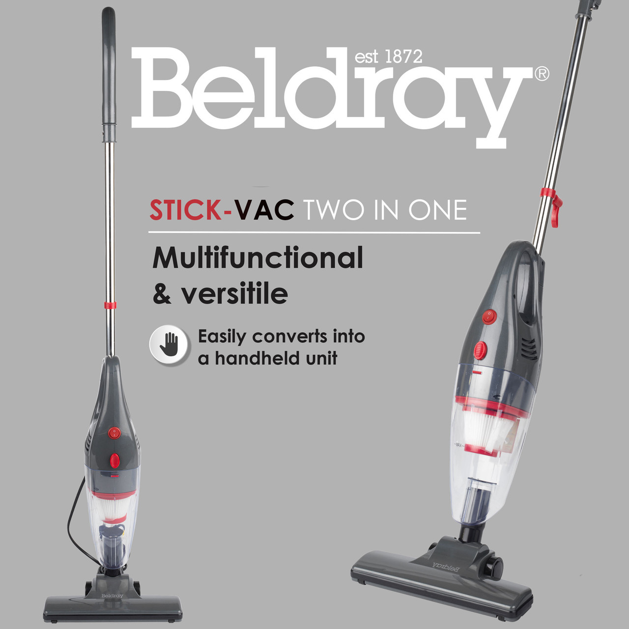 Shop Beldray 2 In 1 Stick Upright/Handheld Vacuum Cleaner