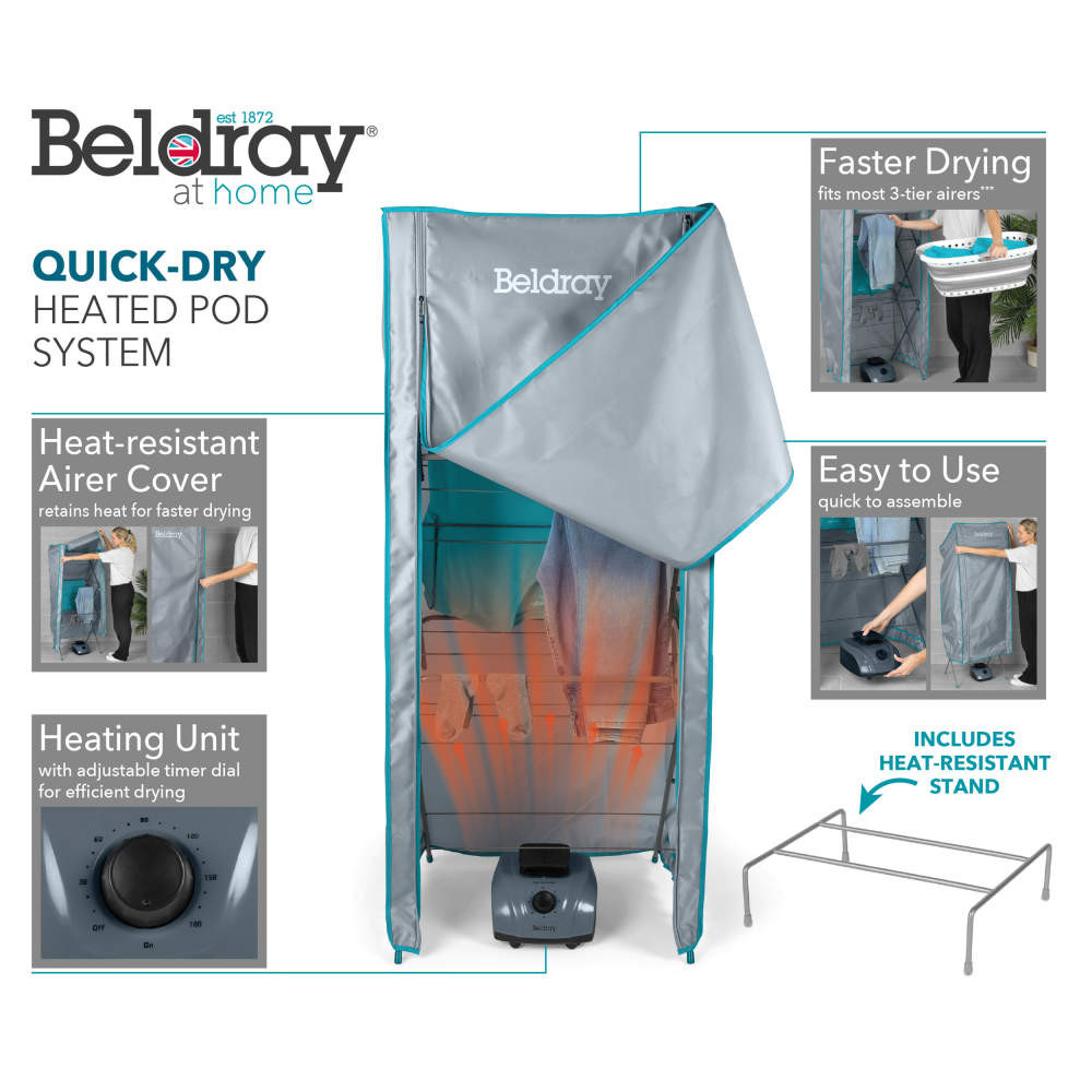 Shop Heated Drying Pod | Fits Most 3 Tier Airers