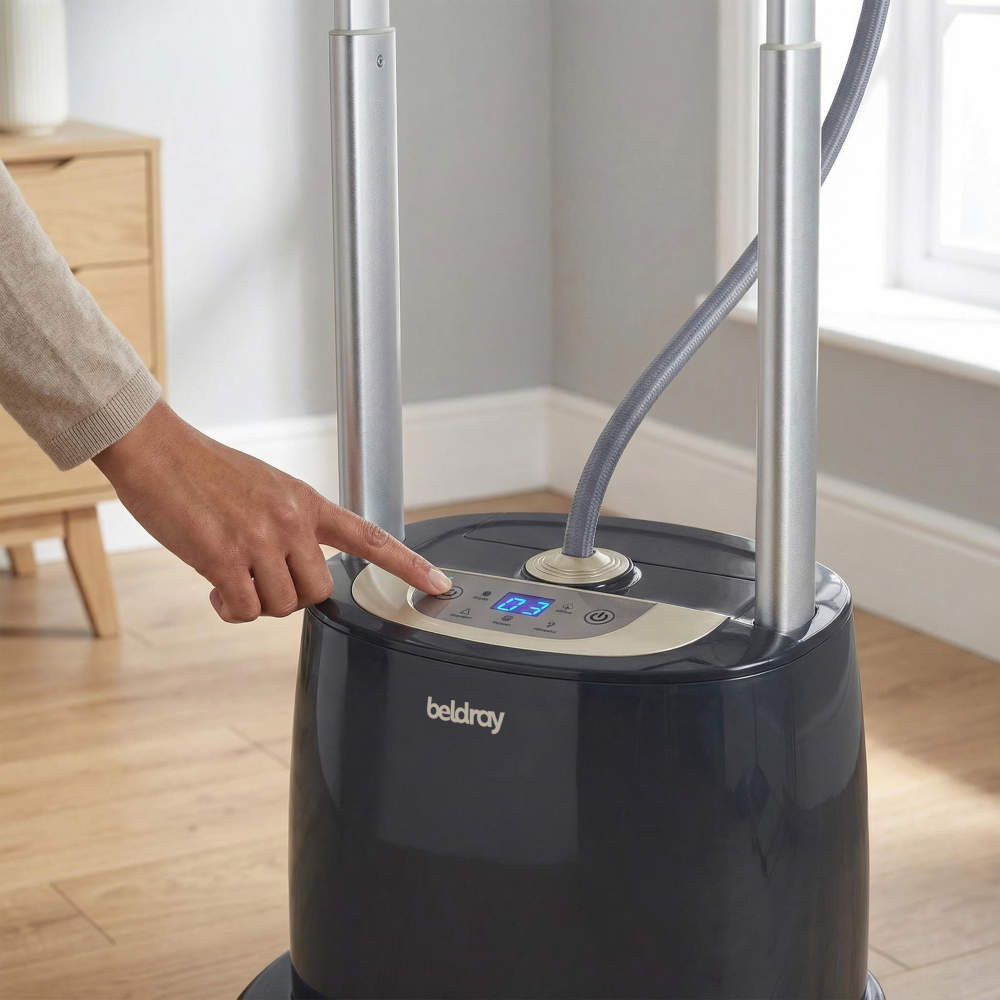 Beldray Panel Digital Upright Garment Steamer | 2 In 1 Iron & Steamer | Beldray